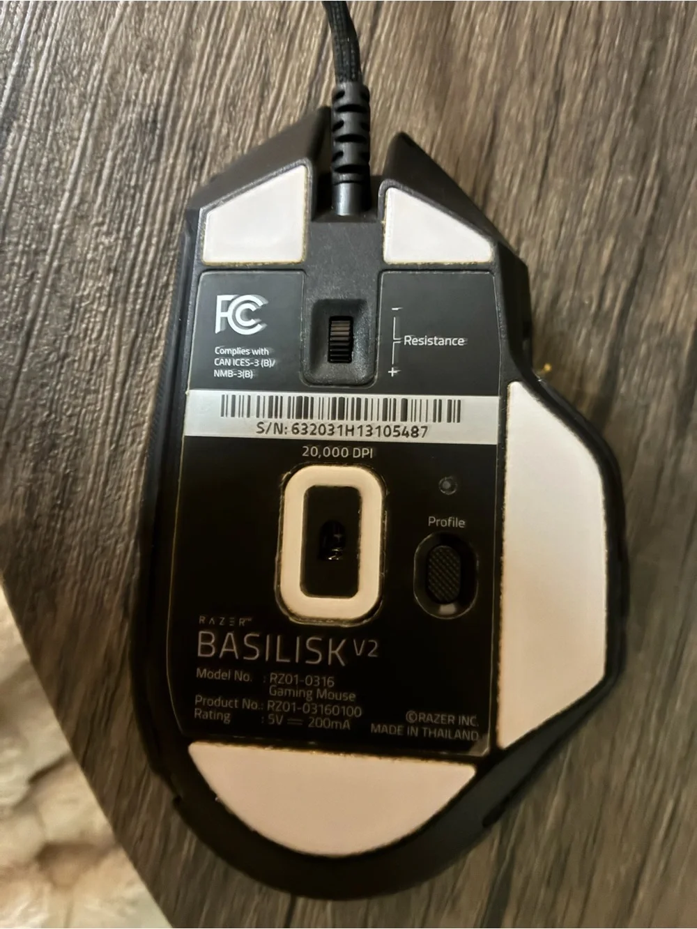 Razer Black Wireless Gaming Mouse with Ergonomic Grip